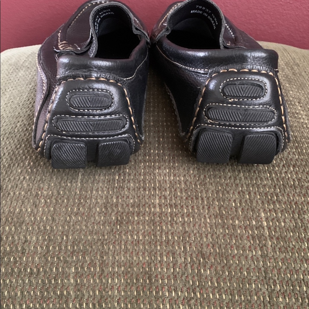 Clarks Men's Black Leather Loafers - Picture 5 of 6